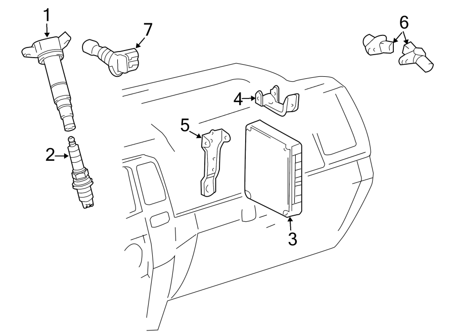 Toyota 4Runner Plug, spark. Spark plug. Spark plug - 9091901235