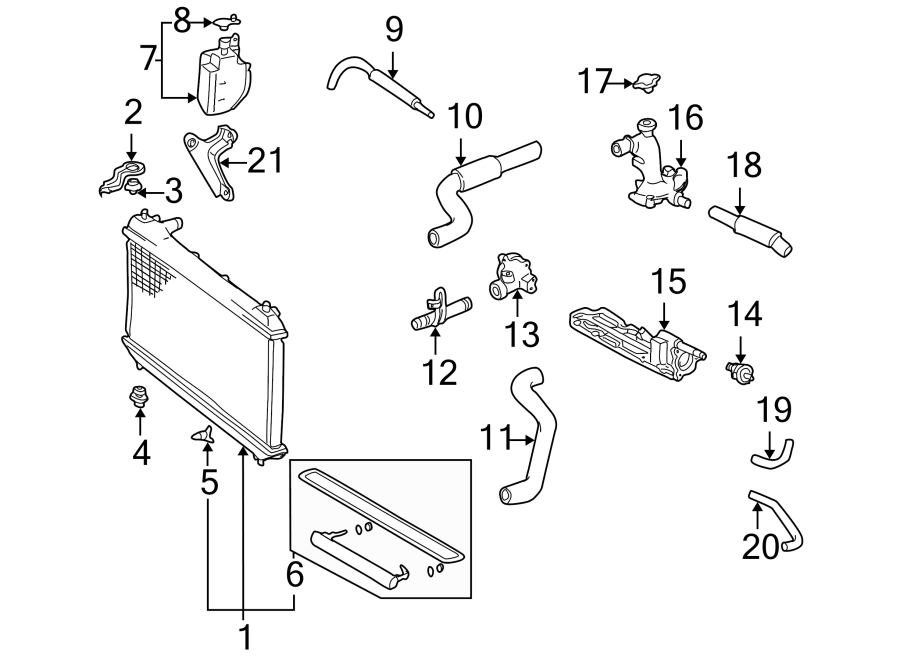 1989 Toyota Engine Coolant Outlet Flange. 1994-96. 3.0 LITER. 3.0 LITER