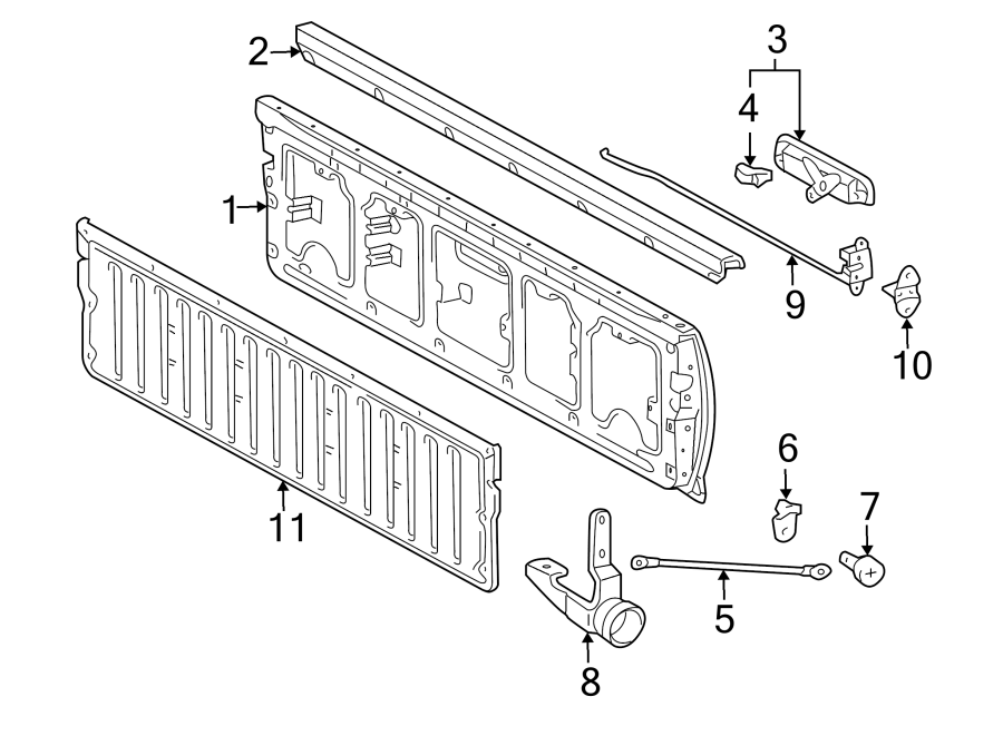 2000 Toyota Tacoma Tailgate